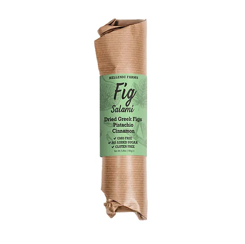 Hellenic Farms - Fig Salami W/ Pistachio & Cinnamon Vegan 6.4 oz - 801-8ELON