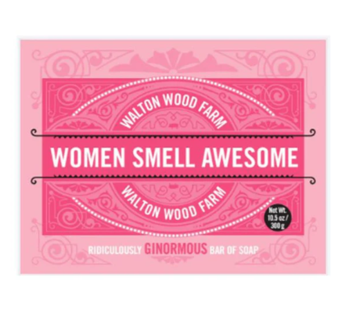 Walton Wood Farm - Women Smell Awesome Small Bar Soap 6.35 oz - WMS6Z