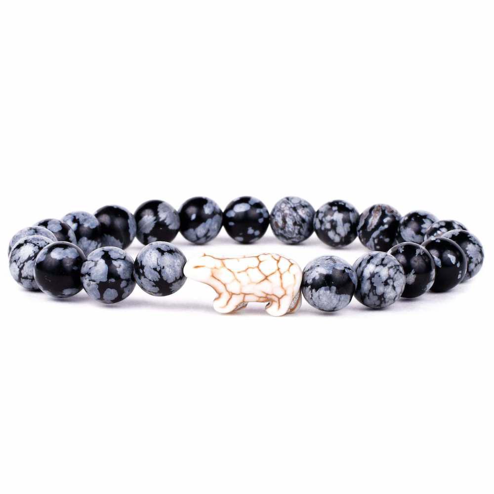 Fahlo - The Venture Bracelet - Tracks a Polar Bear - Papillae Stone