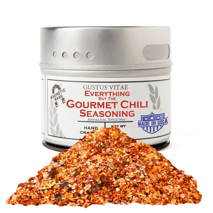 Gustus Vitae Everything But the Gourmet Chili Seasoning  Tin