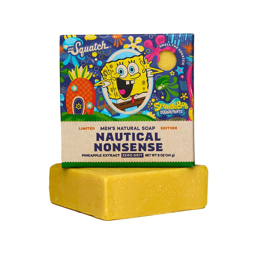 Dr.Squatch - SpongeBob Squarepants - Nautical Nonsense Bar Soap 5 oz - WH-BAR-NNS-01