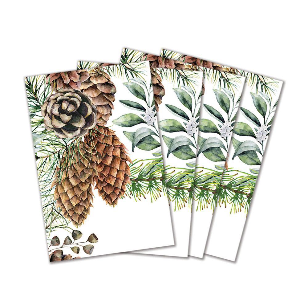 Stonewall Kitchen - Michel Design Works - White Spruce Cotton Table Napkins 4 Pack - 881362 DISVEN