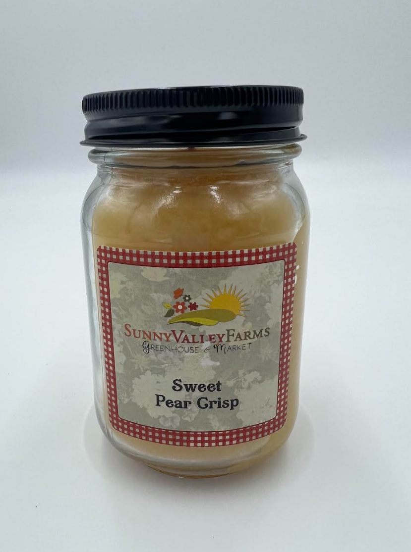 Sunny Valley Farms -  Candle - Sweet Pear Crisp - 12 oz Pint SPCP