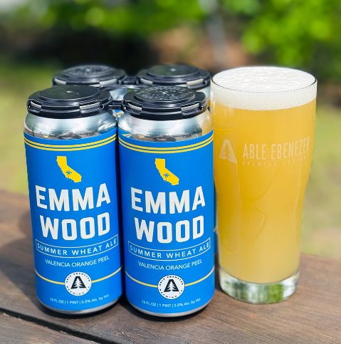 Able Ebenezer - Emma Wood Summer Wheat Ale - 4 Pack Cans 16 oz - 2921263