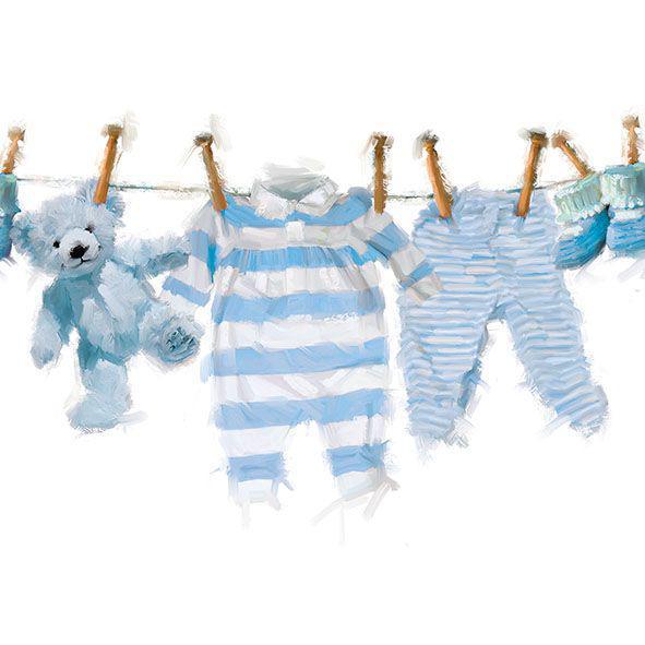 Ampelco - Baby Boy Clothes Lunch Napkin - 13313985