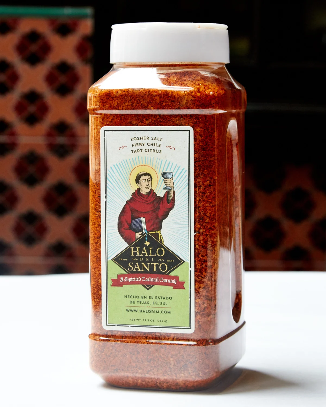 Halo del Santo Cocktail Garnish (Spicy, Salty, Sour) 29.5 oz Bar Canister DISCO