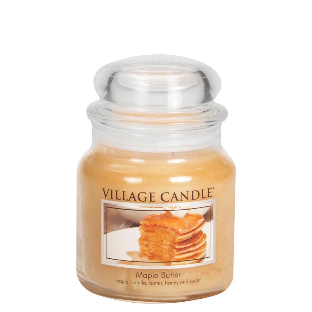 Stonewall Kitchen - Village Candle Maple Butter Traditions - Medium Apothecary 13.75 oz Jar 4160017