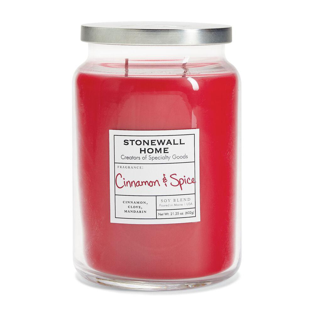Stonewall Kitchen Candle Cinnamon & Spice - Large Apothecary 1.33 lb Jar 652616 DISVEN