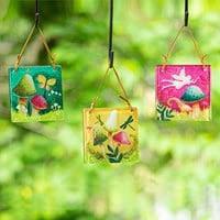 4.5" Assorted Mushroom & Fairy Garden Suncatchers - 84G5052