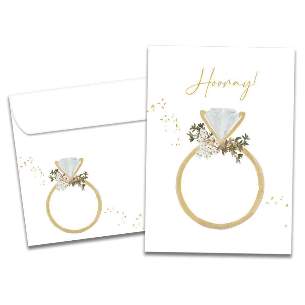 Tree-Free Greetings - Engagement Card - Hooray Ring 21627
