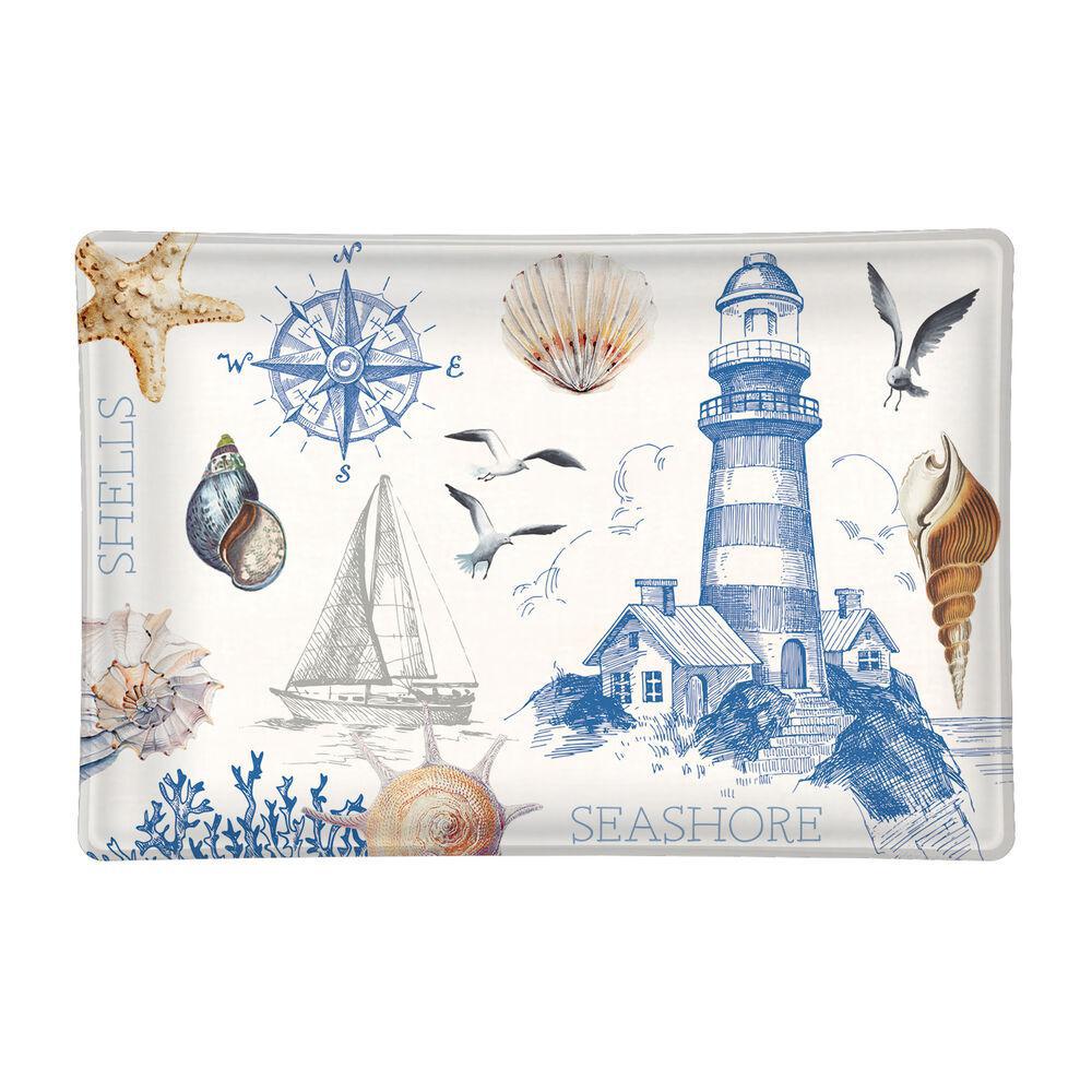 Michel Design Works - The Shore Rectangular Glass Soap Dish 818386 DISVEN