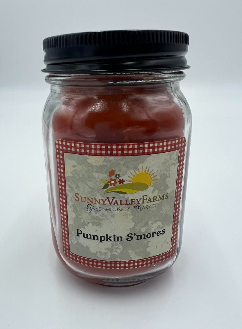Sunny Valley Farms -  Candle - Pumpkin S'mores - 12 oz Pint PSMP