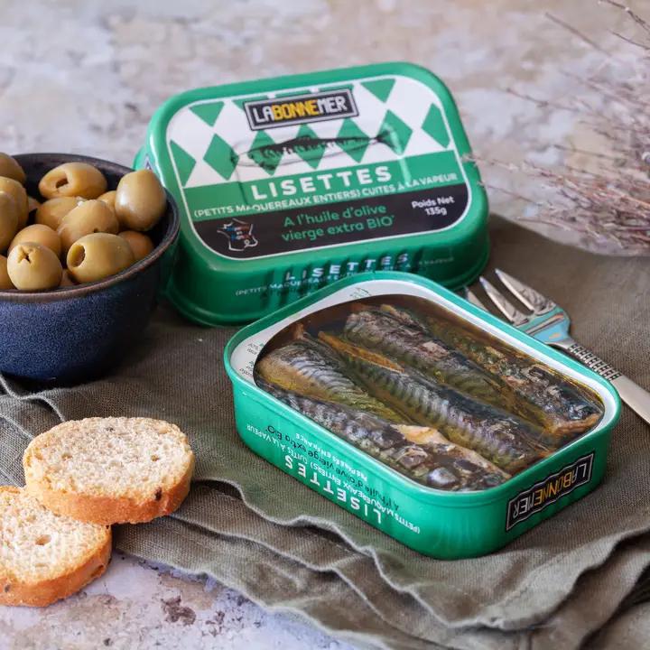 Ferrigno - Lisettes (Steamed Mackerel) with Organic Olive Oil 135 G
