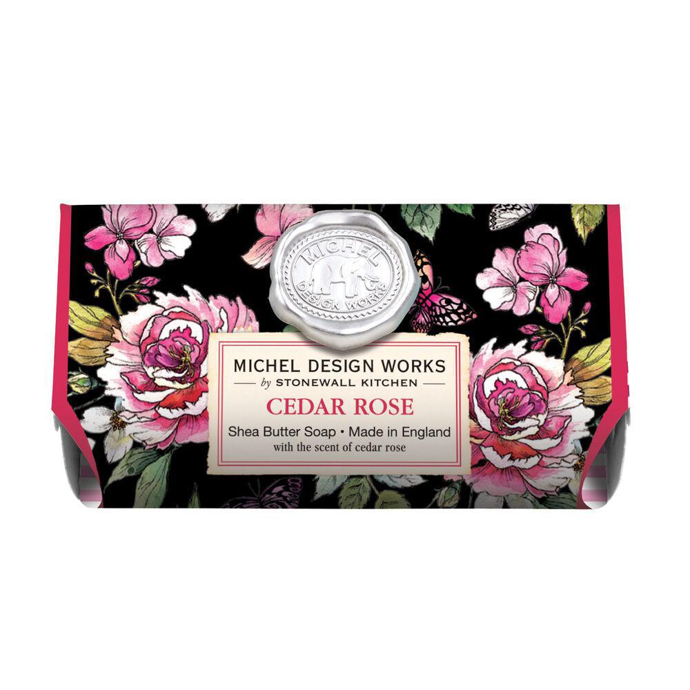 Michel Design Works - Cedar Rose Large Bath Soap Bar SOAL387 802387 DISVEN