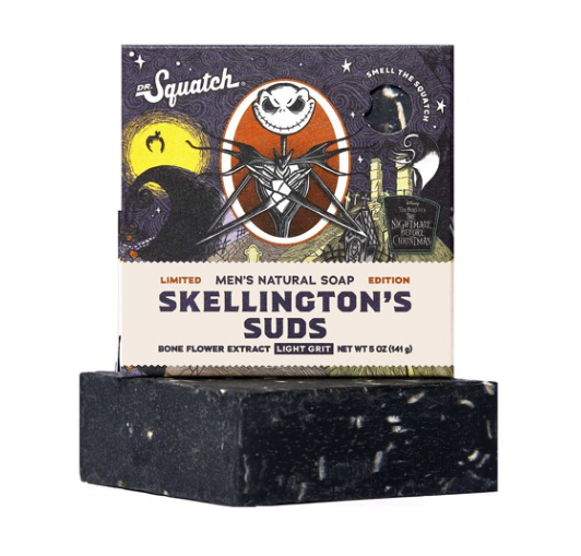 Dr. Squatch - Nightmare Before Xmas - Skellington's Suds Bar Soap 5 oz - WH-BAR-SKS-01