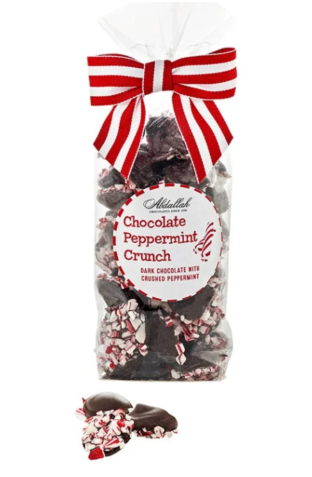 Abdallah Candies - Dark Chocolate Peppermint Crunch 7 oz Bag - 7044X