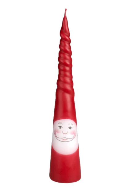 Hand-dipped Santa Candle w/ Twist - 93-05-5025