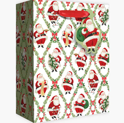 Jillson & Roberts - Large Gift Bag - Classic Santa - XGBL864