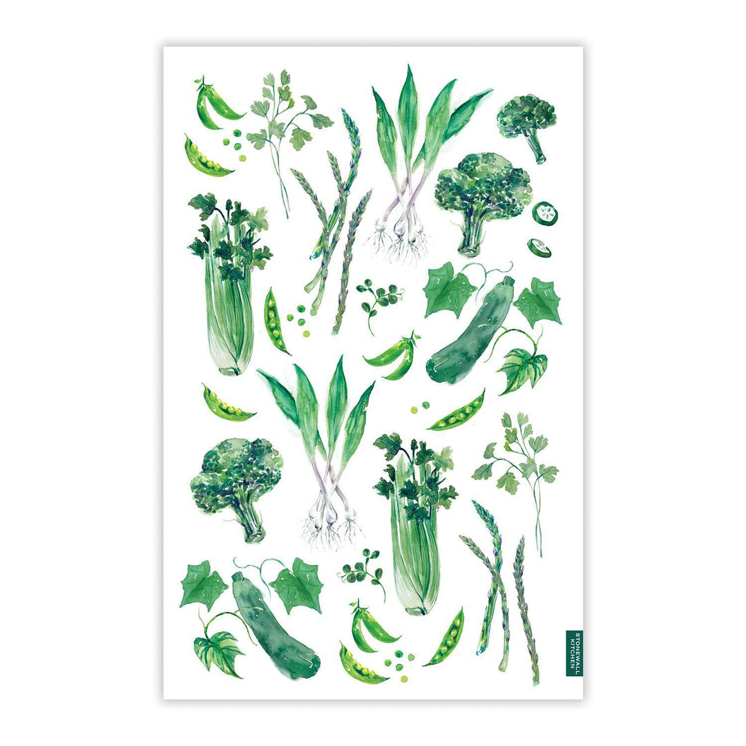 Stonewall Kitchen - Verdant Veggies Tea Towel - 610887