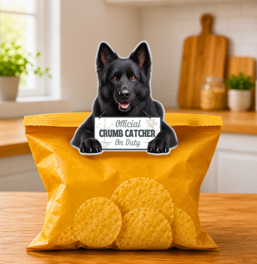 E&S Pets - German Shepherd, Black - Chip Clip - 247-75b