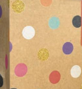 Jillson & Roberts - Tote Medium - Kraft Party Dot - MK2202