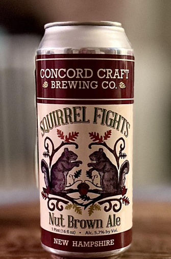 Concord Craft Brewing Co. - Squirrel Fights Nut Brown Ale - 16 oz 4 Pack Cans - 1664263