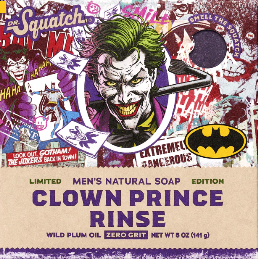 Dr. Squatch - Batman - Clown Prince Rinse 5 oz bar soap - WH-BAR- JKR-01 DISVEN
