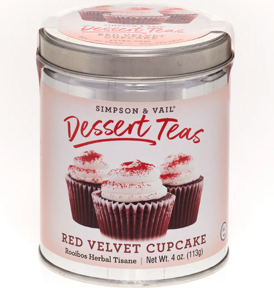 Simpson & Vail - Dessert Tea Red Velvet Cupcake Tisane 4 oz Tin