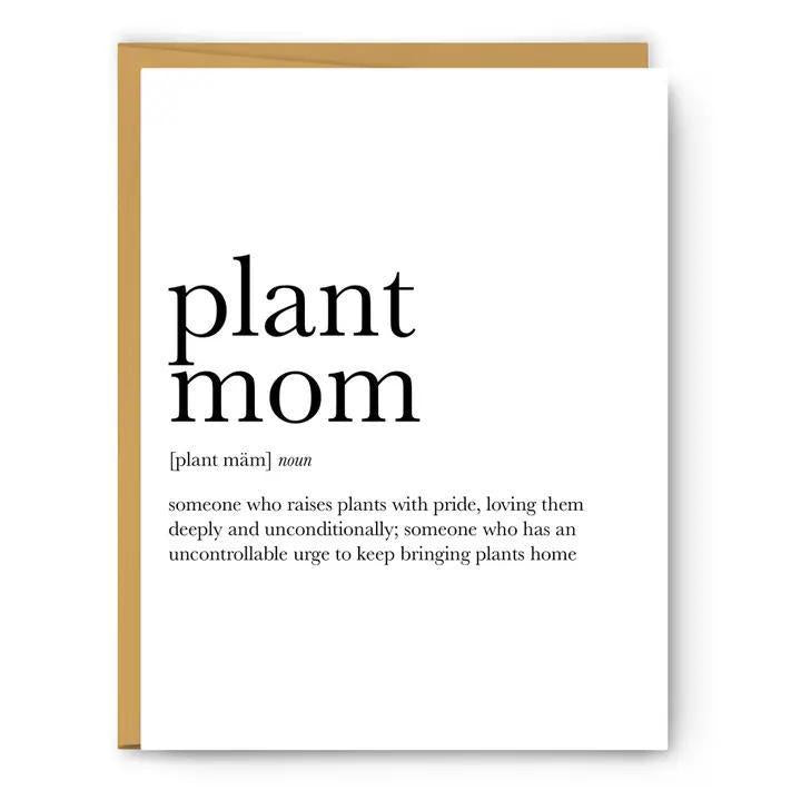 Footnotes - Plant Mom Definition - Mother's Day Card