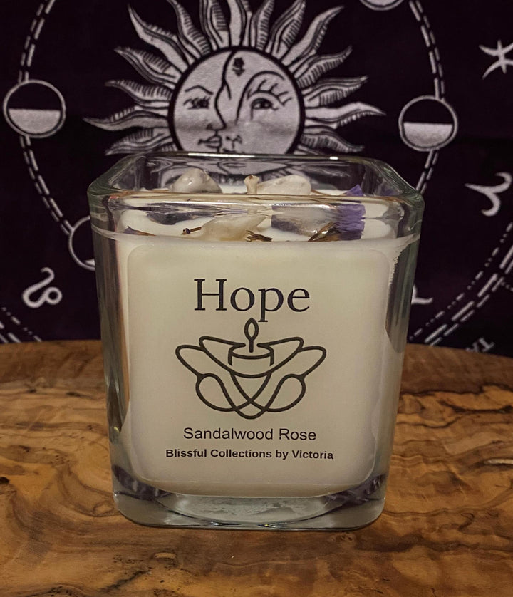 Blissful Collections by Victoria - Hope Candle 10 oz Cube w/ Lid - 5205
