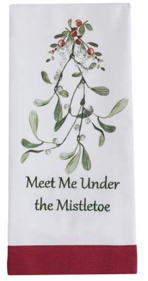 Park Designs Meet Me Under The Mistletoe Dishtowel - 7499-453