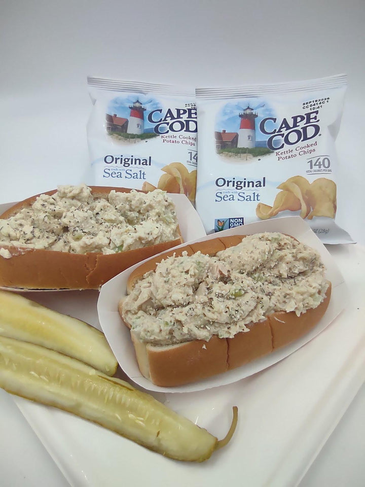 Tuna Salad Roll w/ Chips & Pickle Spear