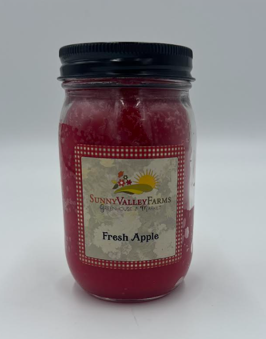 Sunny Valley Farms -  Candle - Fresh Apple - 12 oz Pint FAP