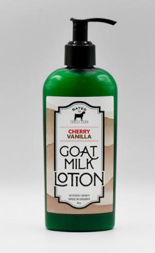 Bates Family Farm - 8oz Goat Milk Lotion - Cherry Vanilla
