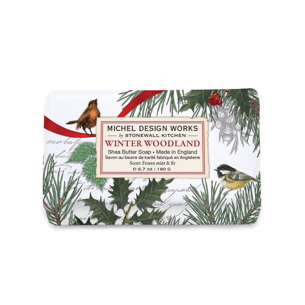 Stonewall Kitchen - Michel Design Works - Winter Woodland Medium Bath Soap Bar 6.7 oz - 858425 DISVEN