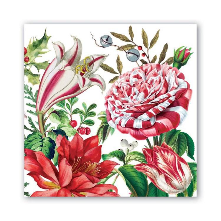 Stonewall Kitchen - Michel Design Works - Christmas Bouquet Cocktail Napkin - 814361 DISVEN