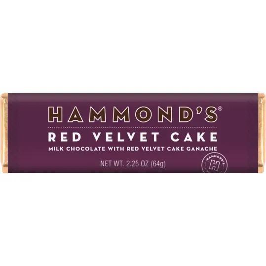 Hammond's Candies - Red Velvet Cake Milk Chocolate Candy Bar 2.25oz - OC41112 DISSVF