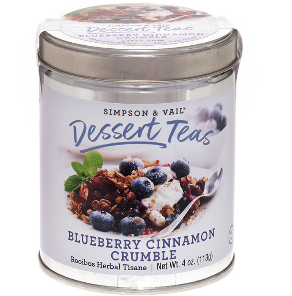 Simpson & Vail - Dessert Tea Blueberry Cinnamon Crumble 4 oz Tin