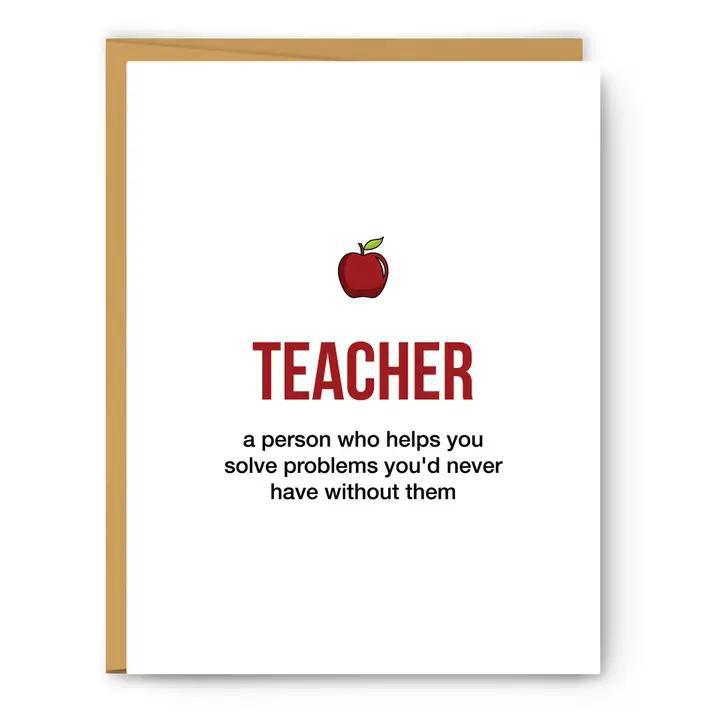 Footnotes - Teacher Definition Illustration - Everyday Card