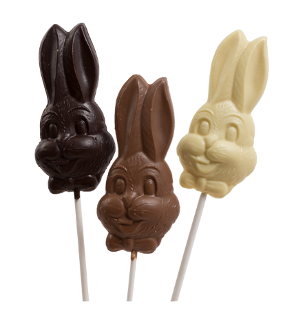 Van Otis - Small Bunny Head Pop - Milk Chocolate 2.5oz 6234