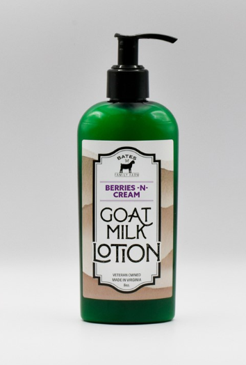 Bates Family Farm - 8oz Goat Milk Lotion - Berries and Cream