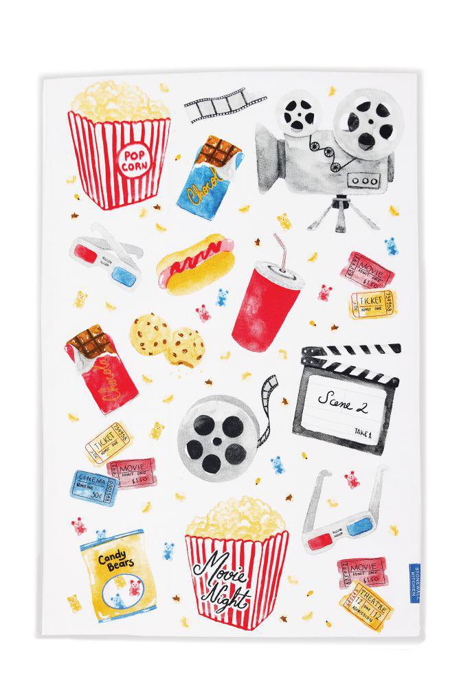 Stonewall Kitchen - Movie Night Tea Towel 610398