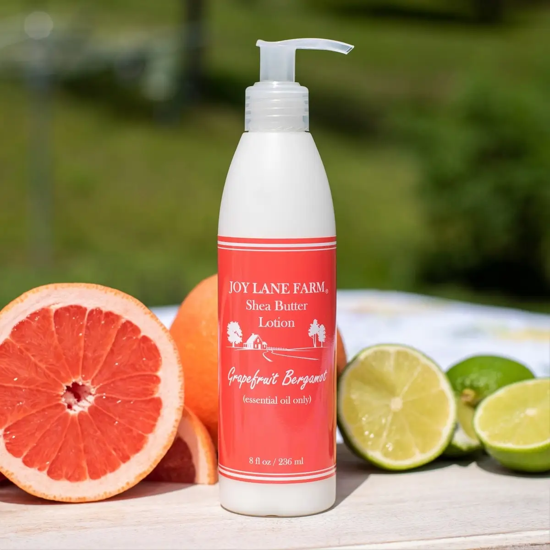 Joy Lane Farm - Shea Butter Lotion - Grapefruit Bergamot 8 oz