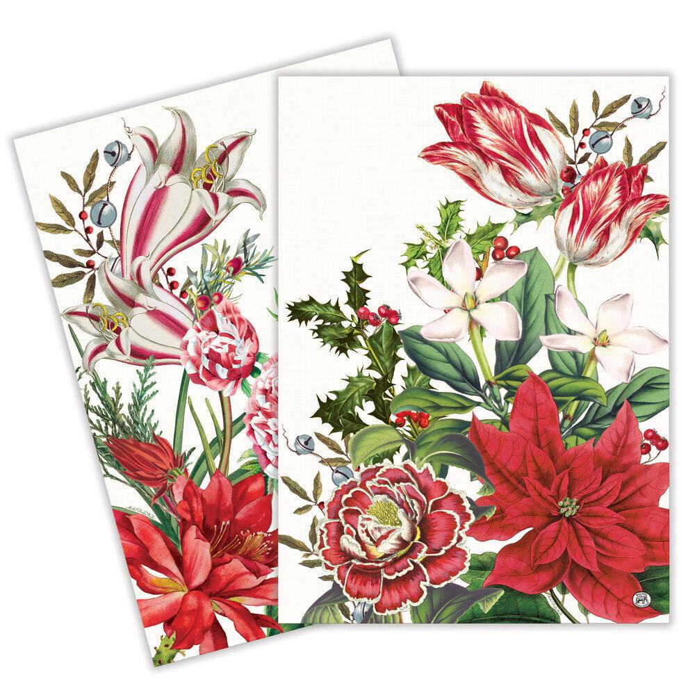 Stonewall Kitchen - Michel Design Works - Christmas Bouquet Kitchen Towel Set of 2 - 830361 DSVEN