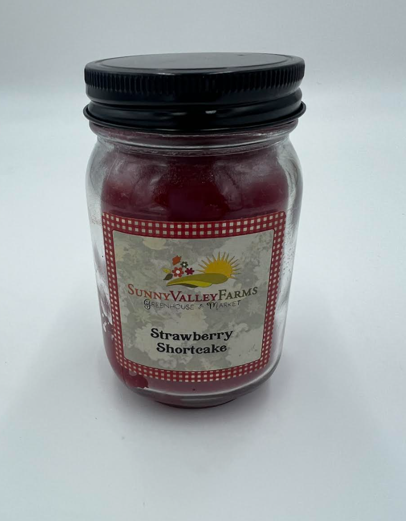 Sunny Valley Farms -  Candle - Strawberry Shortcake - 12 oz Pint SSP