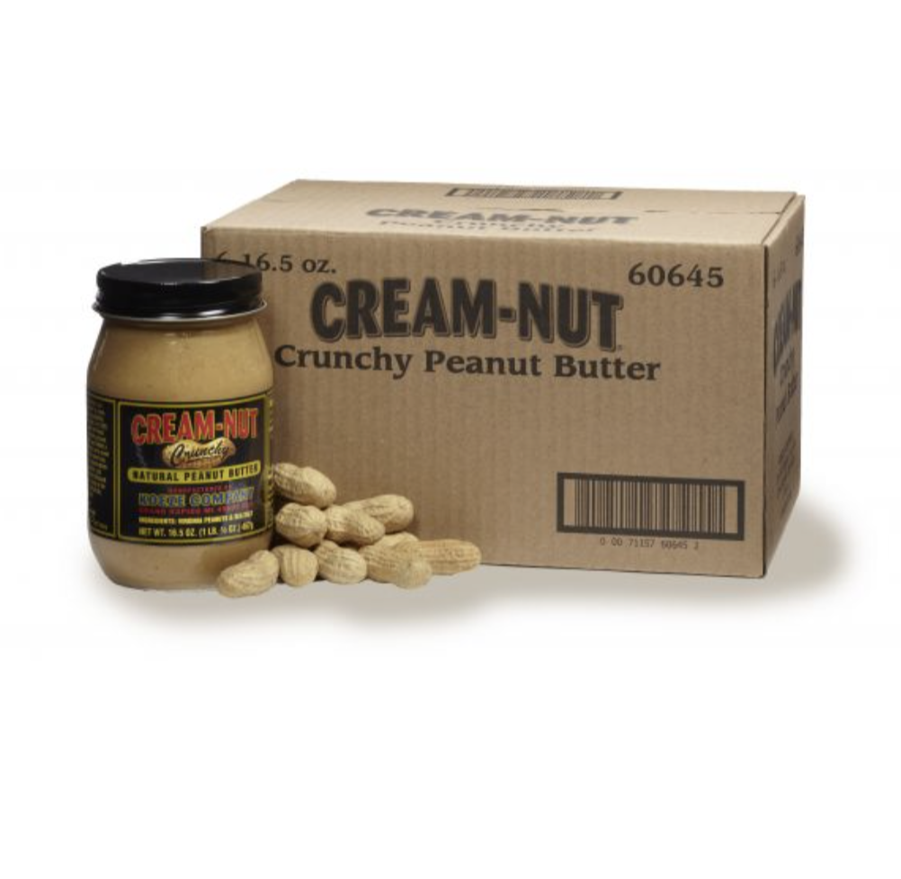 KOEZE -  Cream Nut Natural Crunchy Peanut Butter 16.5oz 60645 DISSVF