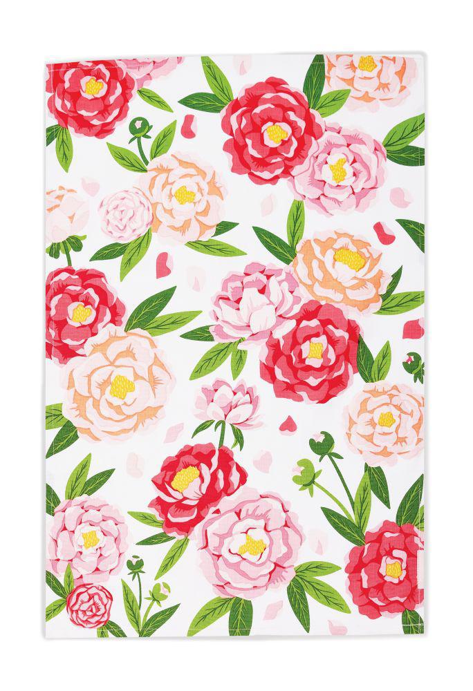 Stonewall Kitchen - Peonies Tea Towel 610145