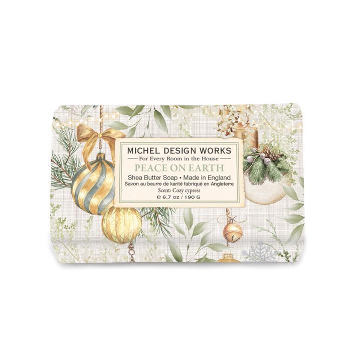 Stonewall Kitchen - Michel Design Works - Peace on Earth Medium Bath Soap Bar 6.7 oz - 858445