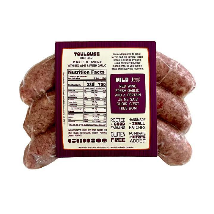 Short Creek Farm  - Toulouse Sausage 12 oz - SGTOUL