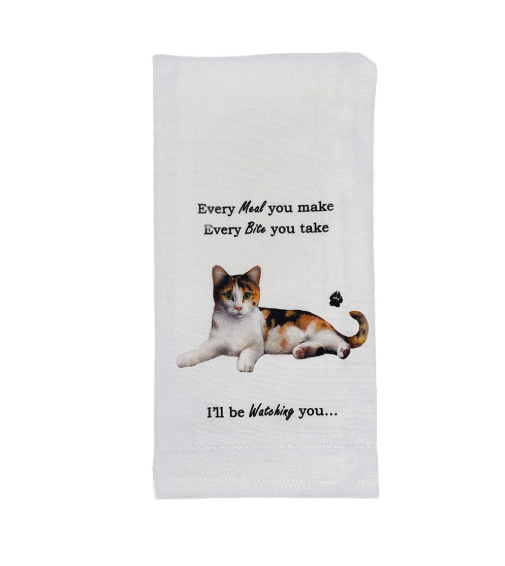 E&S Pets - Calico cat Kitchen Towel 712-2